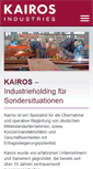 Mobile Screenshot of kairos-industries.com
